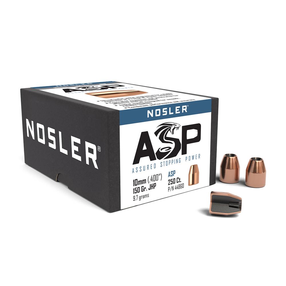 Nosler Sporting Handgun Pistol Bullets .40/10mm .400″ 150 gr JHP 250/ct