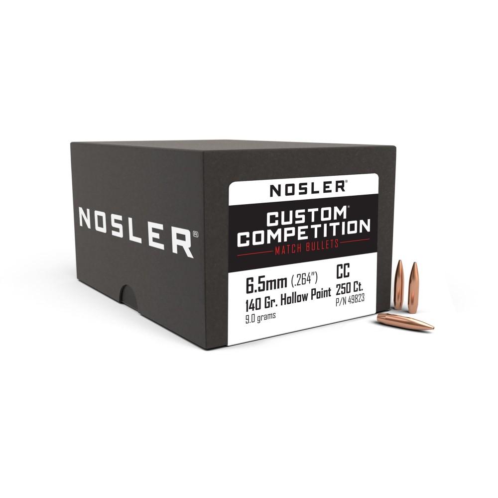 Nosler Custom Competition Rifle Bullets 6.5mm .264″ 140 gr HPBT 250/ct