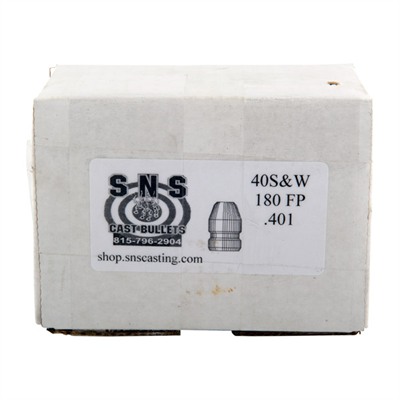 .40 CAL/10MM (.401”) 180GR FP LEAD BULLETS 500/BOX