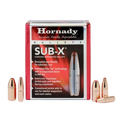 SUB-X .45 CAL (0.452”) 395GR PTFB W/CANNELURE 50/BOX