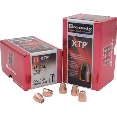 XTP® 45 CALIBER (0.451”) 185GR JACKETED HOLLOW POINT 100/BOX