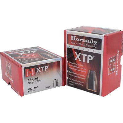 XTP® 45 CALIBER (0.451”) 200GR JACKETED HOLLOW POINT 100/BOX