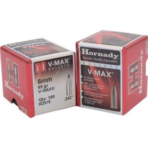 V-MAX® 6MM CAL. (0.243'') 65GR POLYMER TIP BOAT TAIL 100/BOX