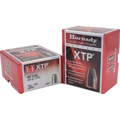 XTP® 45 CALIBER (0.452”) 250GR JACKETED HOLLOW POINT 100/BOX