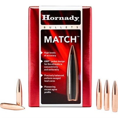 MATCH 30 CALIBER (0.308”) 208GR BTHP 100/BOX
