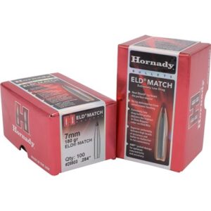 ELD MATCH 7MM (0.284'') 180GR POLYMER TIP BOATTAIL 100/BOX