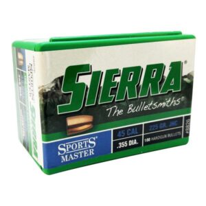 Sierra Pistol Bullets 45 CAL 225 GR JHC 100/ct